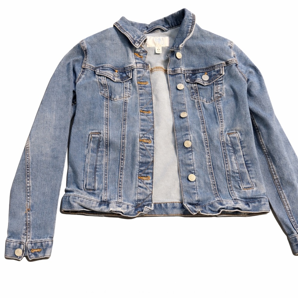 Time and Tru Light Blue Jean Jacket